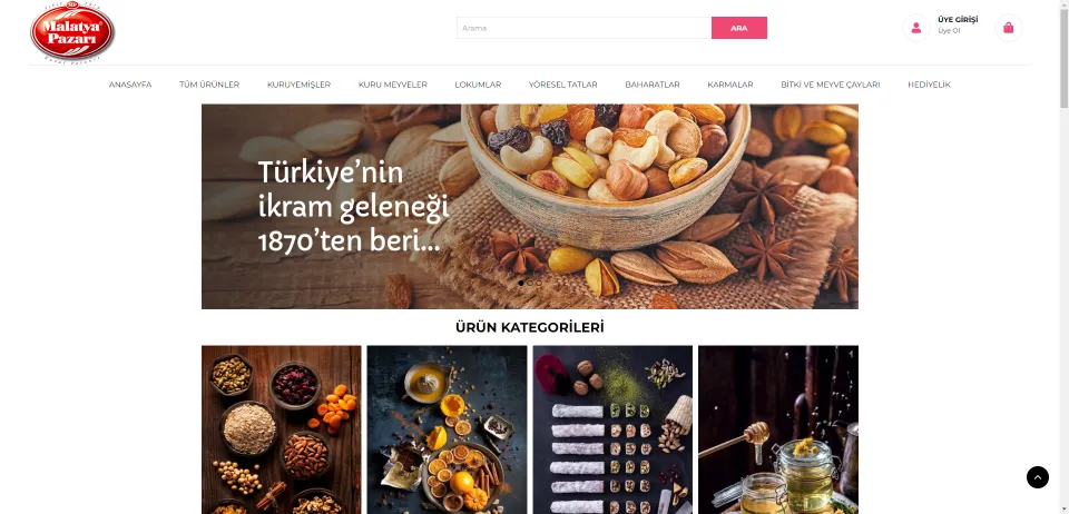 Malatya Pazarı Murat Palancı | Kuruyemiş & Çerez Online Satış