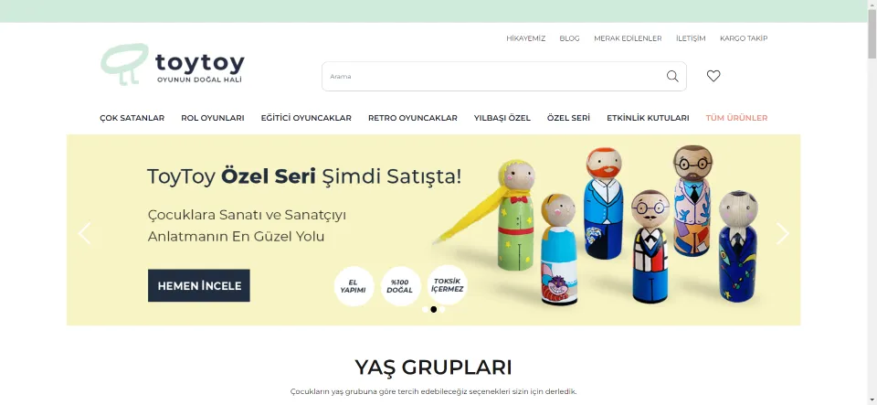 Sağlıklı, Eğlenceli, Eğitici ve Öğretici Ahşap Oyuncaklar ToyToy'da !